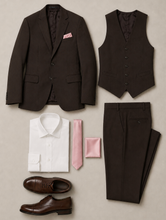 Load image into Gallery viewer, *CUSTOM* Couture 1910 Slim Fit Suit - Dark Brown
