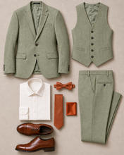 Load image into Gallery viewer, *CUSTOM* Couture 1910 Slim Fit Suit - Sage Green
