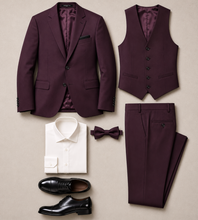Load image into Gallery viewer, *CUSTOM* Couture 1910 Slim Fit Suit - Eggplant
