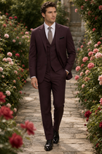 Load image into Gallery viewer, *CUSTOM* Couture 1910 Slim Fit Suit - Eggplant

