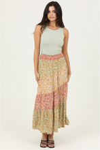 Load image into Gallery viewer, Multi Colored Smock Waist Maxi Skirt
