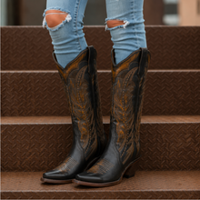 Load image into Gallery viewer, Brown and Tan Embroidery Boot

