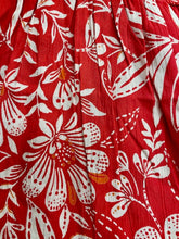 Load image into Gallery viewer, Smocked Bodice Tank Dress - Red and Cream

