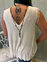 Load image into Gallery viewer, Tailored West Oversize Fit Sleeveless Top - Off White
