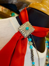 Load image into Gallery viewer, TW Skinny Silk Neck Scarf Designed and handmade in America by Tailored West™
