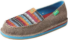 Load image into Gallery viewer, WCL0005 Twisted X Slip-On Serape Loafer Grey 
