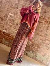 Load image into Gallery viewer, Tailored West West Flared Maxi Skirt - Southwest Boho
