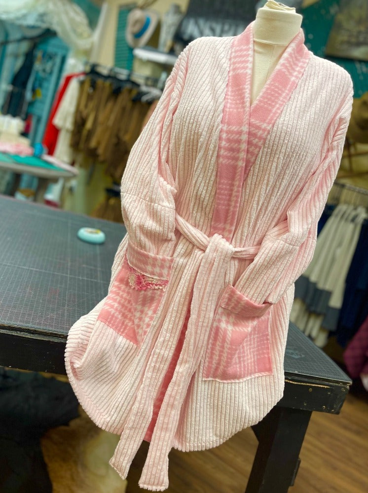 Tailored West West Robe - Pink and White Designed and handmade in America by Tailored West™
