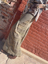 Load image into Gallery viewer, Wide Leg Pants with Lace and Satin Details - Olive
