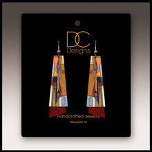 Load image into Gallery viewer, Guitar Fine Art Flutter Multilayer Earrings
