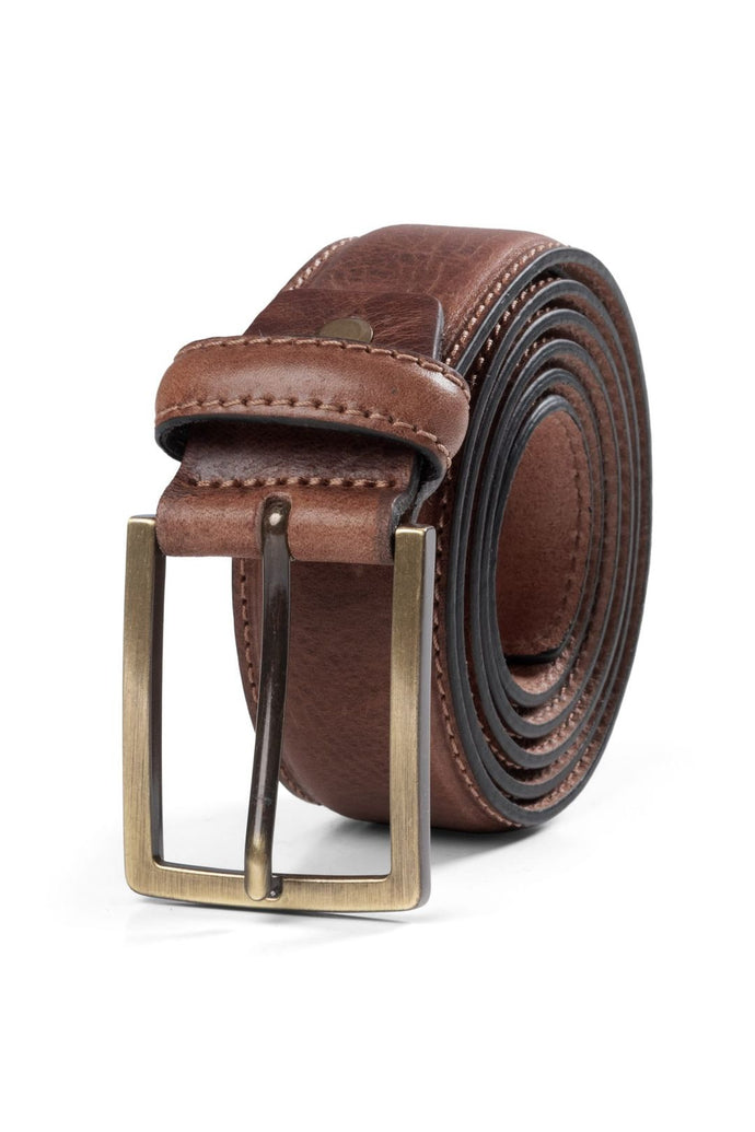 Dark Brown Italian Leather Belt