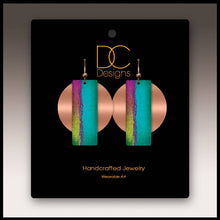 Load image into Gallery viewer, Multicolor Copper Accent Multilayer Earrings
