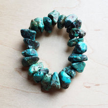 Load image into Gallery viewer, Chunky Genuine Natural Turquoise Beaded Bracelet 802b
