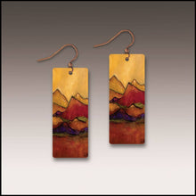Load image into Gallery viewer, Desert Mountains Fine Art Banner Handmade Earrings

