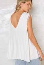 Load image into Gallery viewer, Tailored West Oversize Fit Sleeveless Top - Off White
