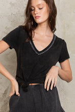 Load image into Gallery viewer, Classic Short Sleeve Top - Stone Black
