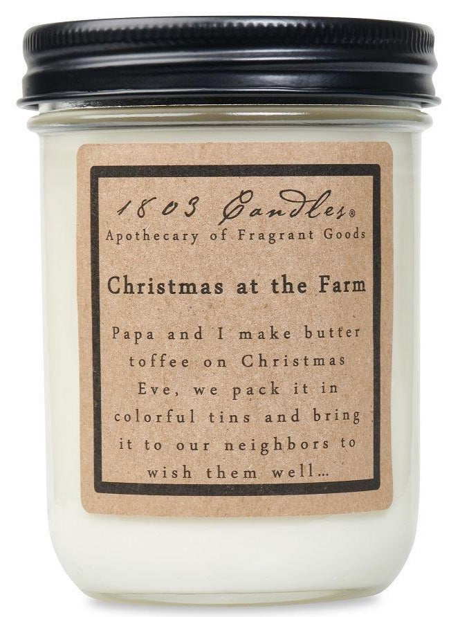 1803 Christmas At The Farm Christmas Jar Candle