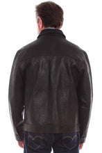 Load image into Gallery viewer, Vintage Textured Leather Jacket - Black
