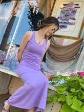 Load image into Gallery viewer, Tailored West Lavender Sleeveless Maxi Dress
