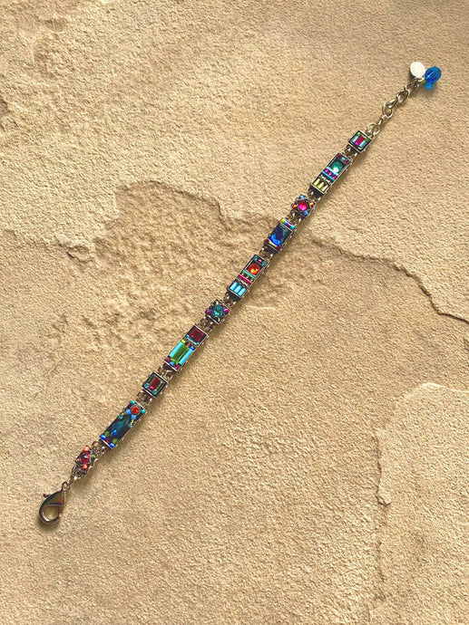 Firefly Multicolor Milano Thin Rectangular Bracelet