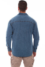 Load image into Gallery viewer, Men&#39;s Light Washed Denim Shirt
