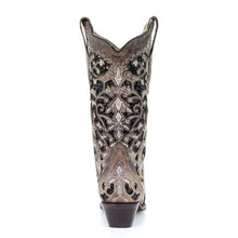 Load image into Gallery viewer, Corral Tan &amp; Black Embroidered Sequin Inlay Boots A3569
