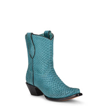 Load image into Gallery viewer, Corral A4195 Turquoise Python Full Exotic Ankle Boots
