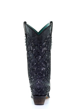 Load image into Gallery viewer, Corral Black Glitter Inlay Boots C4323
