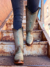 Load image into Gallery viewer, Corral Turquoise Boots with Laser and Embroidery C3870
