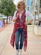 Load image into Gallery viewer, Tailored West Cascade Versatile Wrap Four Corners Maroon 
