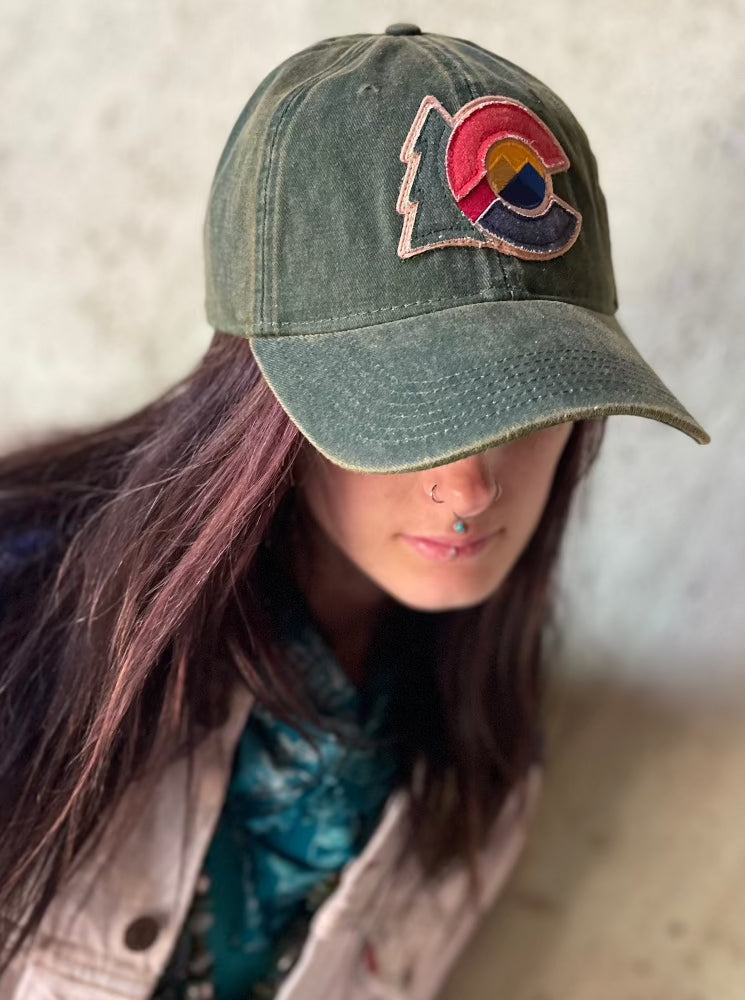 Colorado Old Favorite Baseball Hat Green Tailored West Fashion