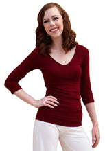 Load image into Gallery viewer, Three-Quarter Sleeve Reversible Top
