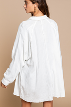 Load image into Gallery viewer, Ivory Oversized Button Up Shirt
