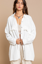 Load image into Gallery viewer, Ivory Oversized Button Up Shirt
