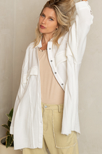 Load image into Gallery viewer, Ivory Oversized Button Up Shirt
