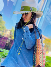 Load image into Gallery viewer, Henley Collar Pullover Sweater - Indigo
