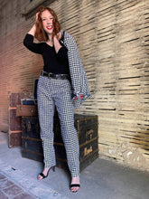 Load image into Gallery viewer, Houndstooth Suit Pant - Black and White
