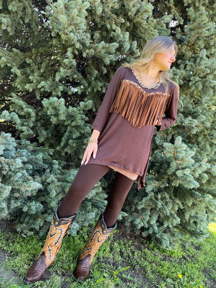 SMALL Tunic with Fringe/ CLOSEOUT take 50% OFF!
