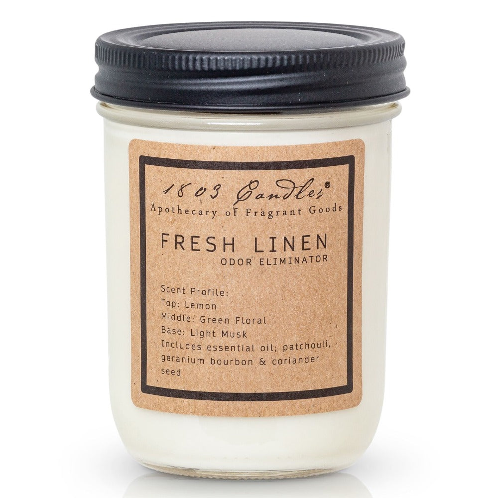1803 Fresh Linen Jar Candle