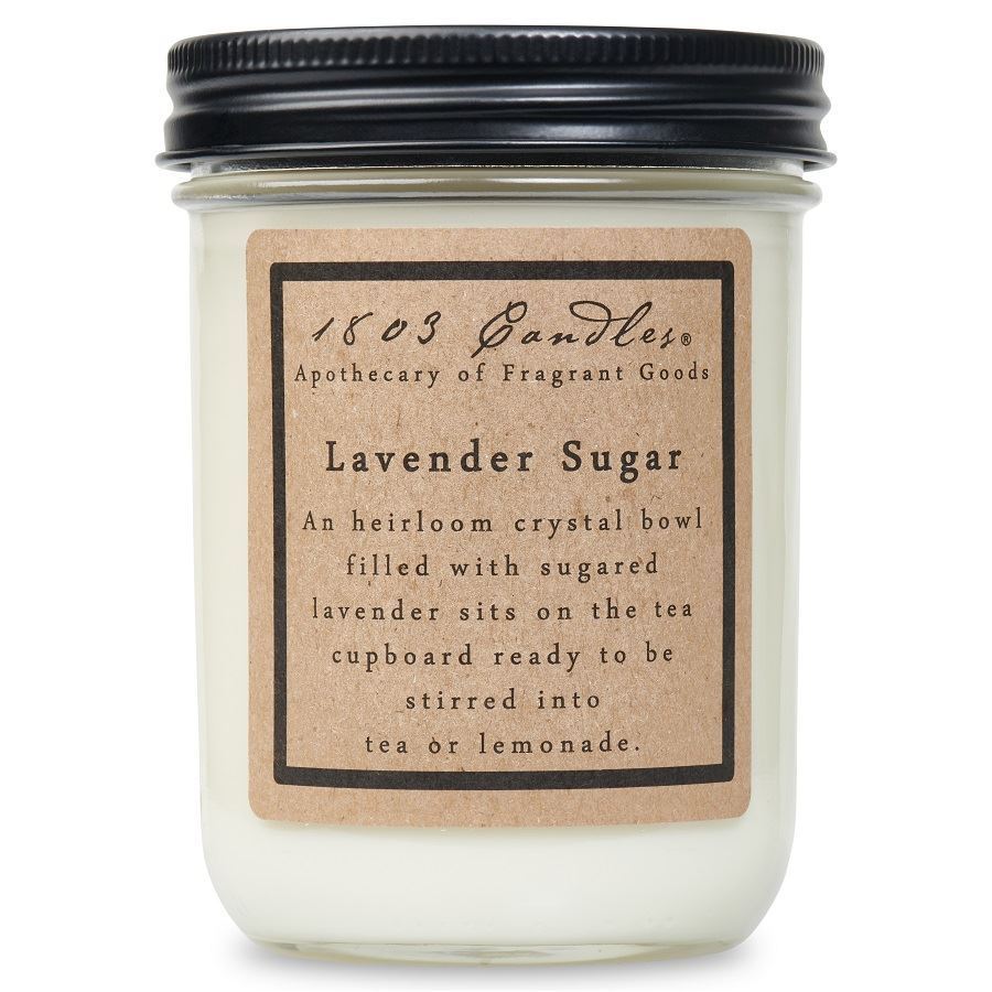 1803 Lavender Sugar Jar Candle