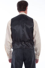Load image into Gallery viewer, Men&#39;s Pinstripe Point Bottom Vest - Heather Brown
