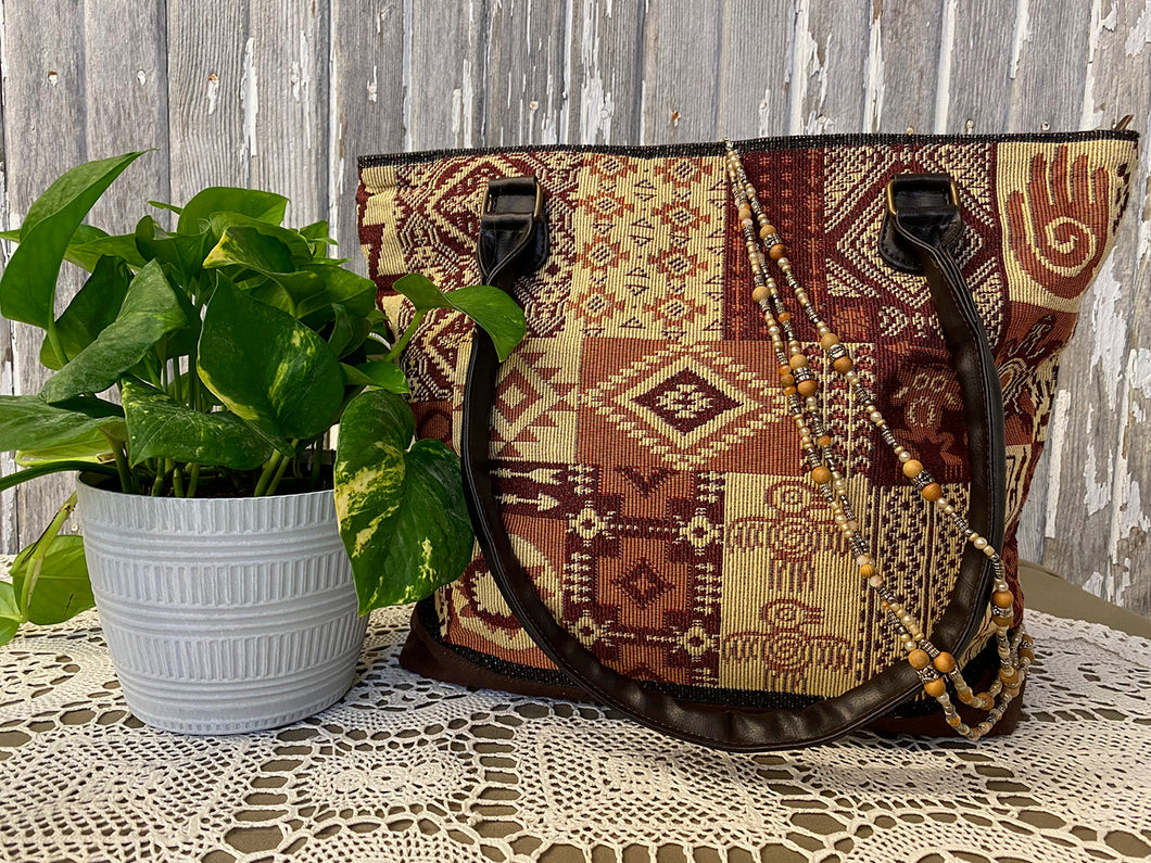Native Collage Shoulder Bag