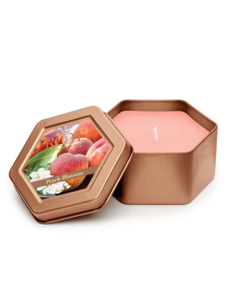 Honeycomb Traveler Candle Tin - Peach Blossom