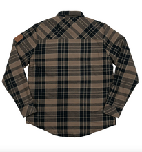 Load image into Gallery viewer, Howitzer Rifle Plaid Flannel Shirt with Sherpa Lining Black Grey

