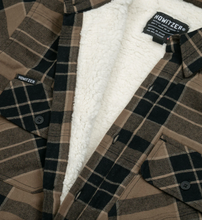 Load image into Gallery viewer, Howitzer Rifle Plaid Flannel Shirt with Sherpa Lining Black Grey
