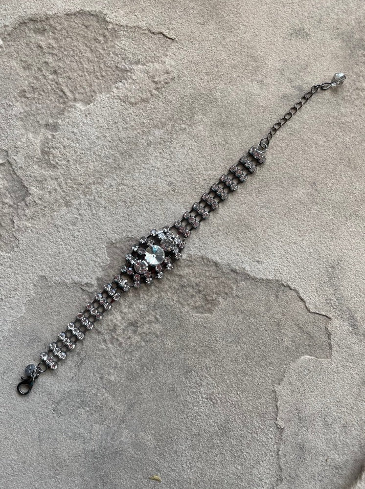 Vintage Rhinestone Chain Bracelet