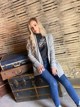 Load image into Gallery viewer, Tailored West Ribbed Mock Turtleneck Long Sleeve Top - Charcoal
