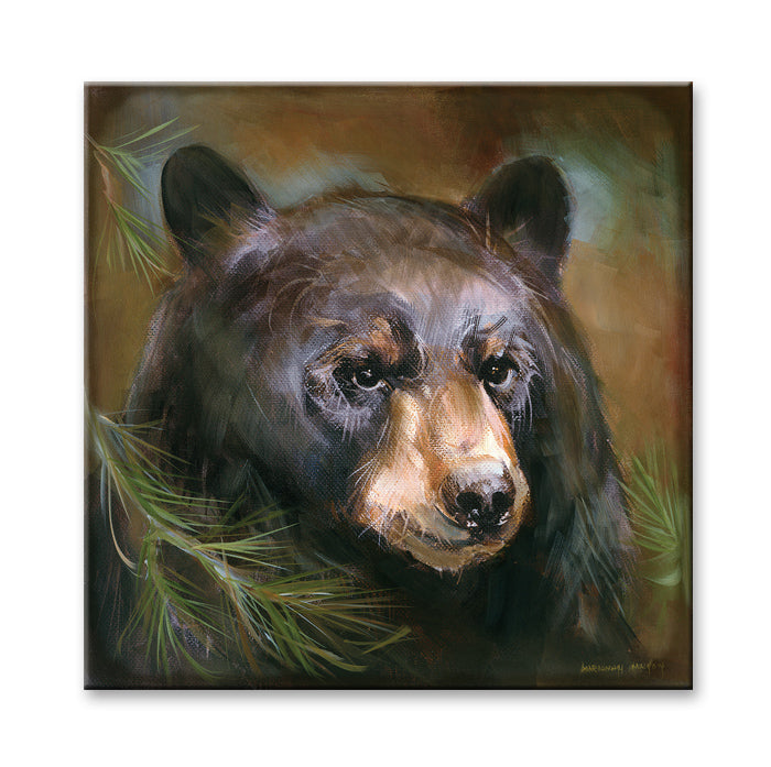 Bear Portrait in Trees Wall Decor by Marilynn Mason