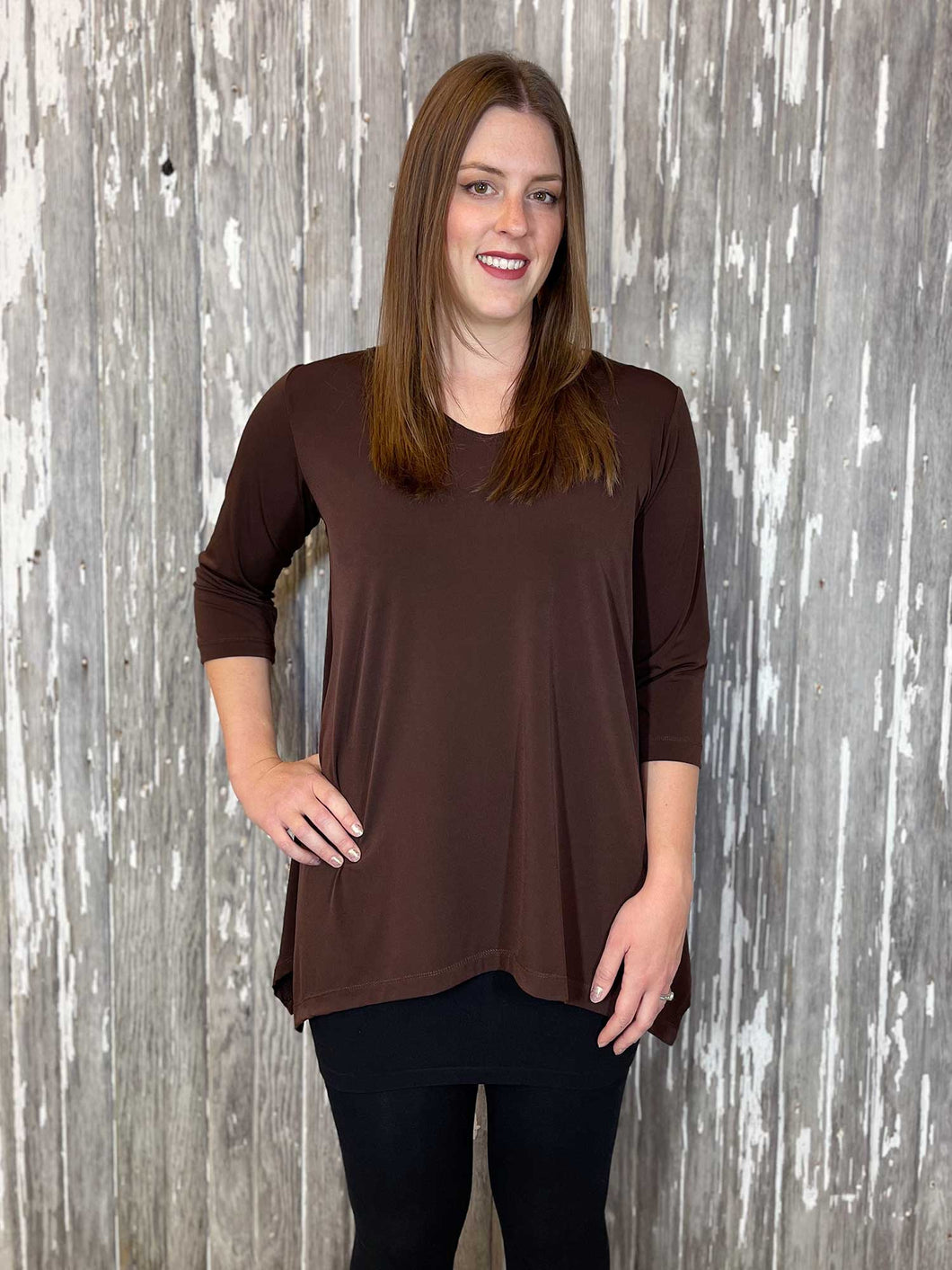 Freddi Top - Chocolate Brown