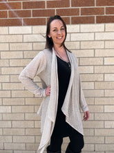 Load image into Gallery viewer, Tailored West Taupe Charlene Cardigan
